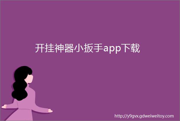 开挂神器小扳手app下载