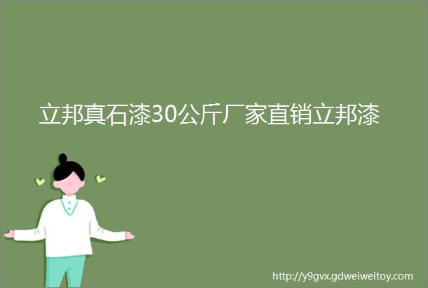 立邦真石漆30公斤厂家直销立邦漆